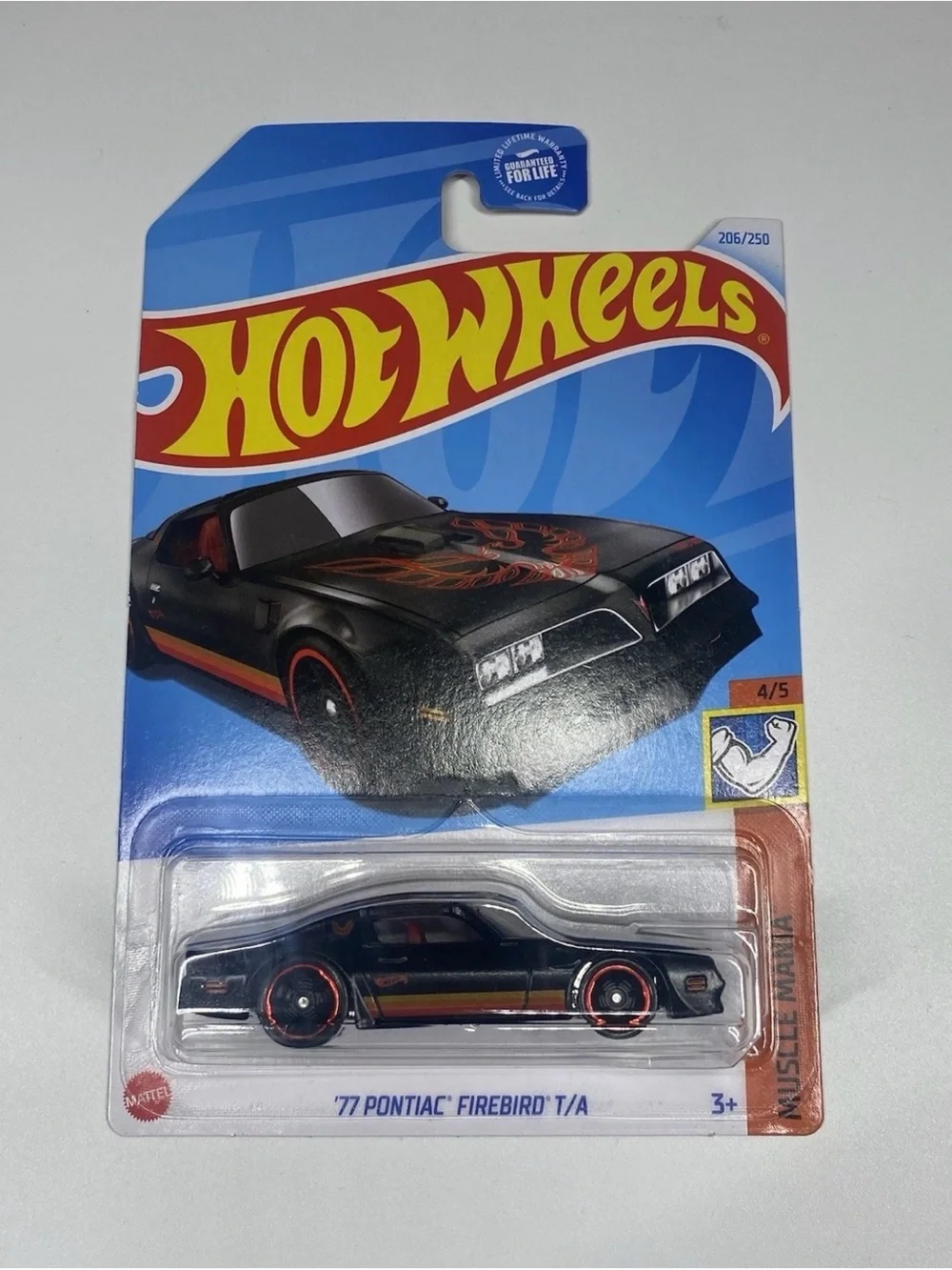Hot Wheels Muscle Mania 4/5 '77 Pontiac Firebird T/A 206/250 Black